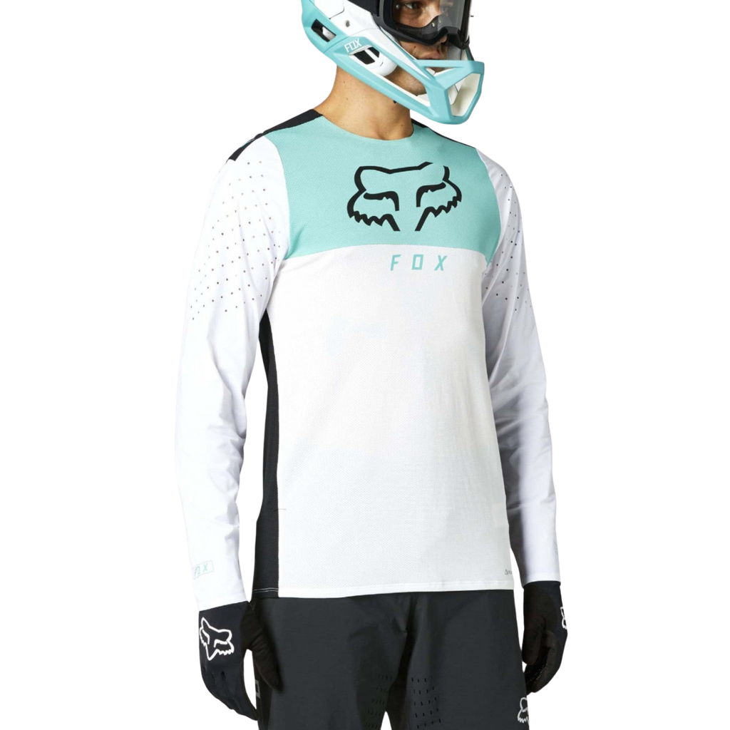 Fox Flexair Delta Ls Jersey White 2023