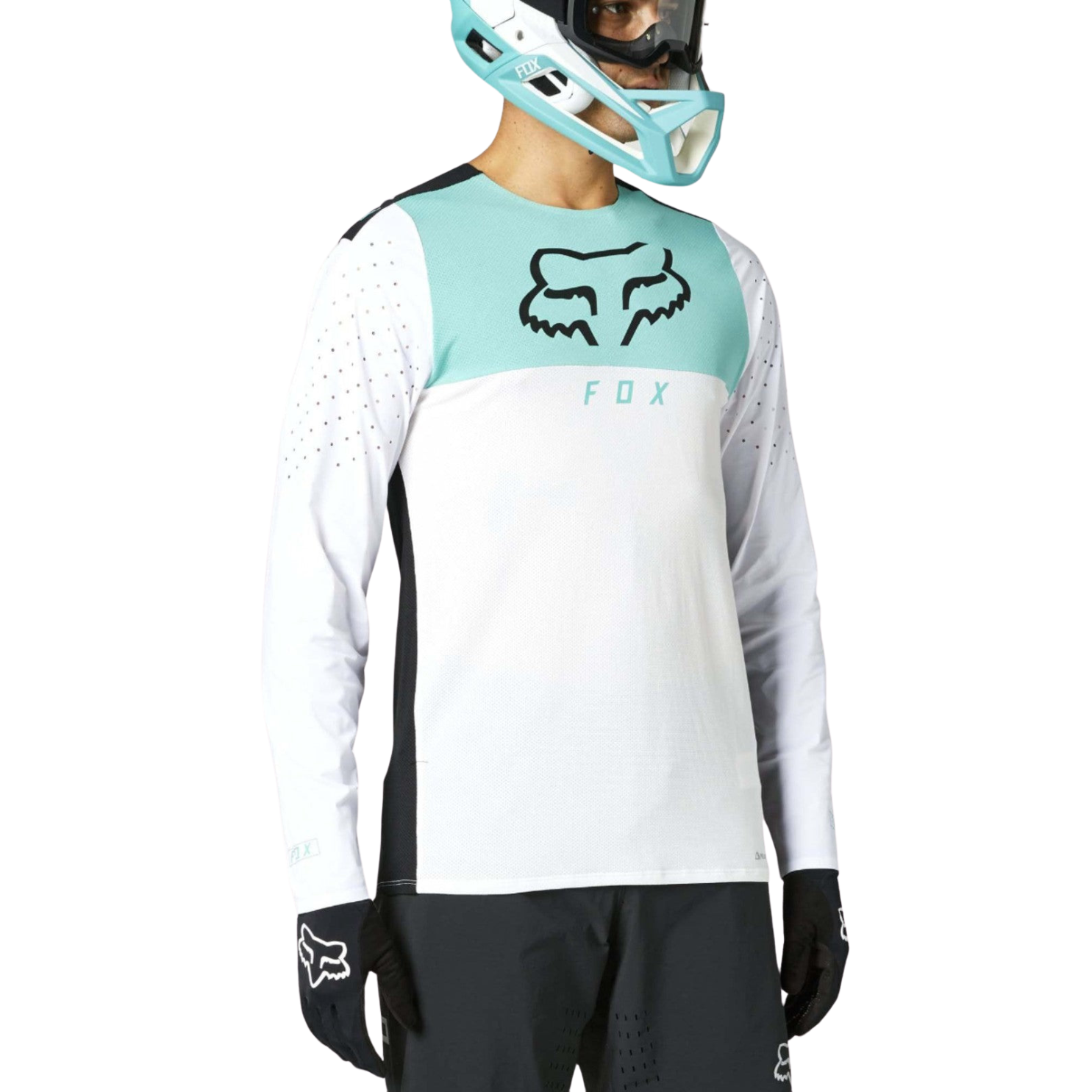 Fox Flexair Delta Ls Jersey White 2023