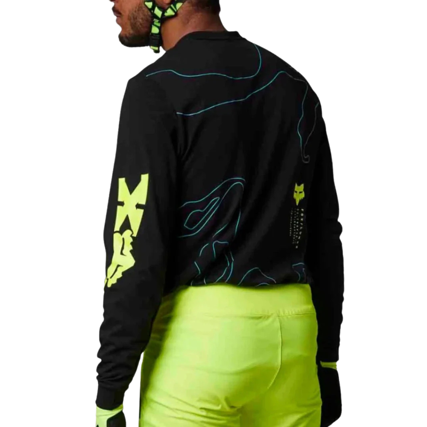 Fox Ranger Dr Md Ls Jersey Lunar - Black