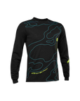 Fox Ranger Dr Md Ls Jersey Lunar - Black