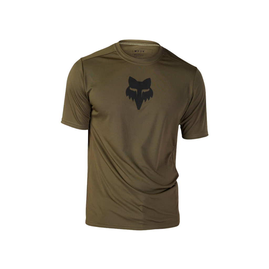 Fox Ranger Ss Jersey Lab Head - 橄榄绿