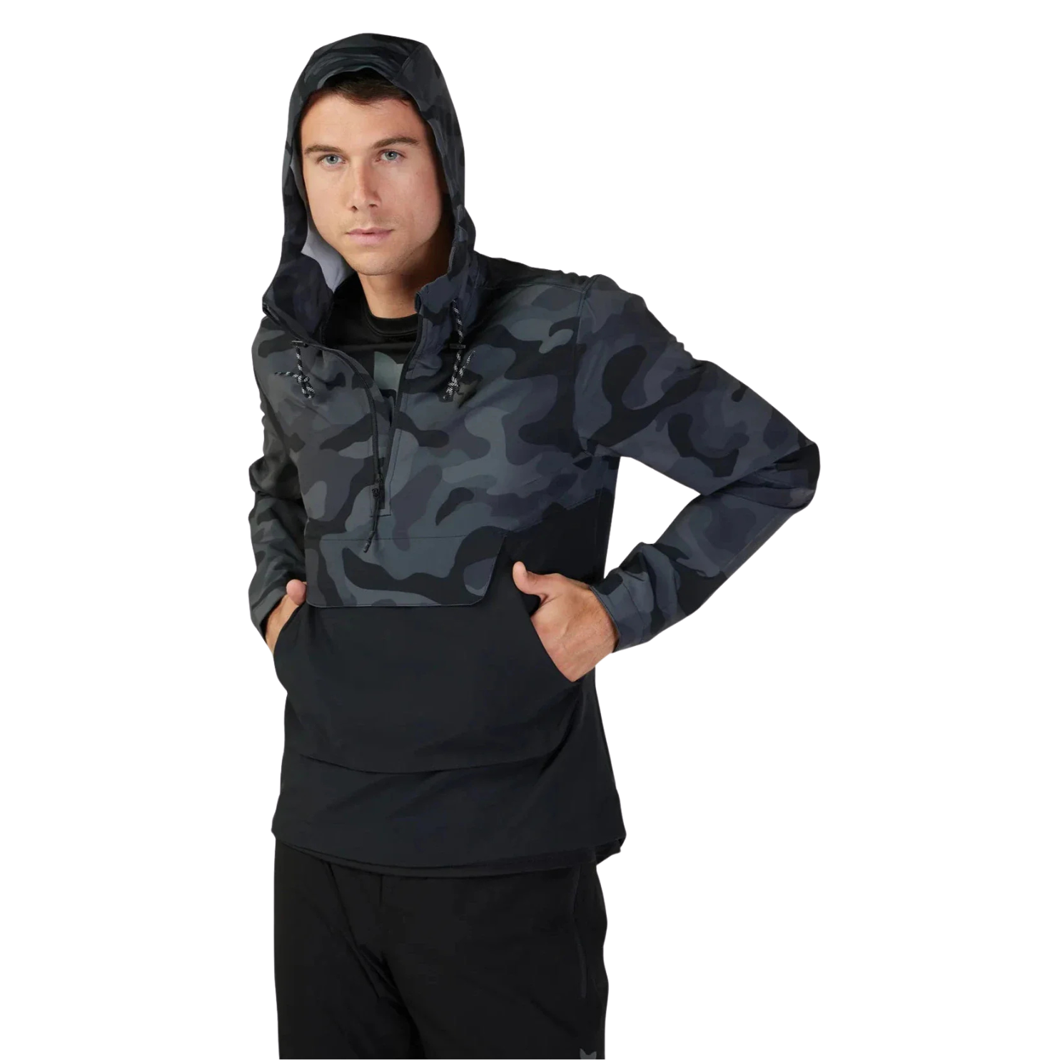 Fox Ranger Wind Pullover - Black Camo