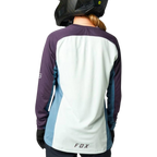Fox Womens Defend Ls Jersey - Cloud Grey
