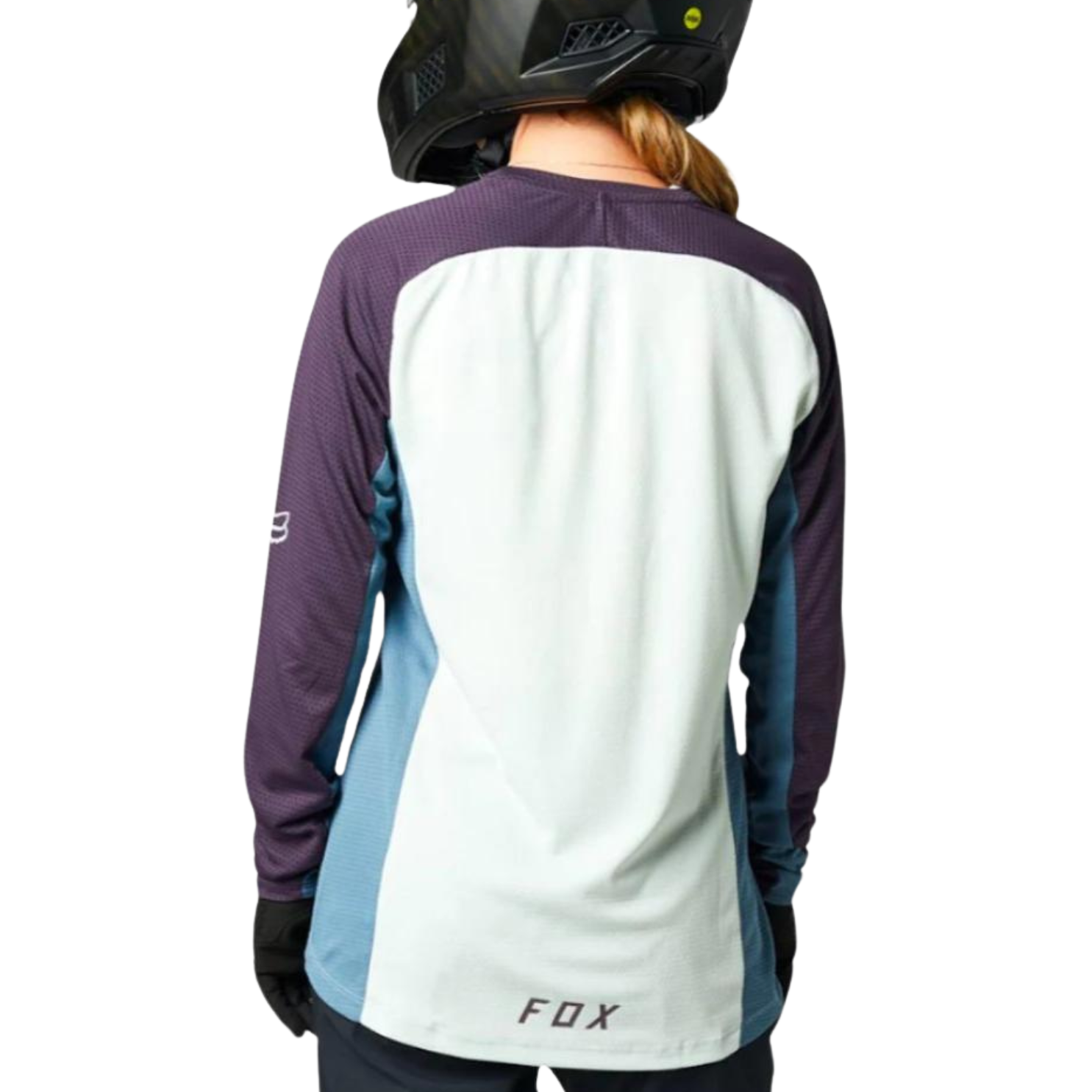 Fox Womens Defend Ls Jersey - Cloud Grey