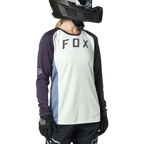 Fox Womens Defend Ls Jersey - Cloud Grey