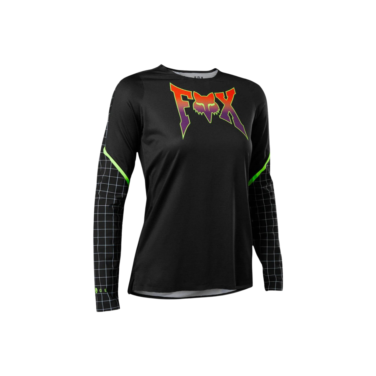 Fox Womens Flexair Ls Jersey Celz - Black