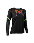 Fox Womens Flexair Ls Jersey Celz - Black