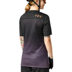 Fox Womens Flexair Ss Jersey - Black