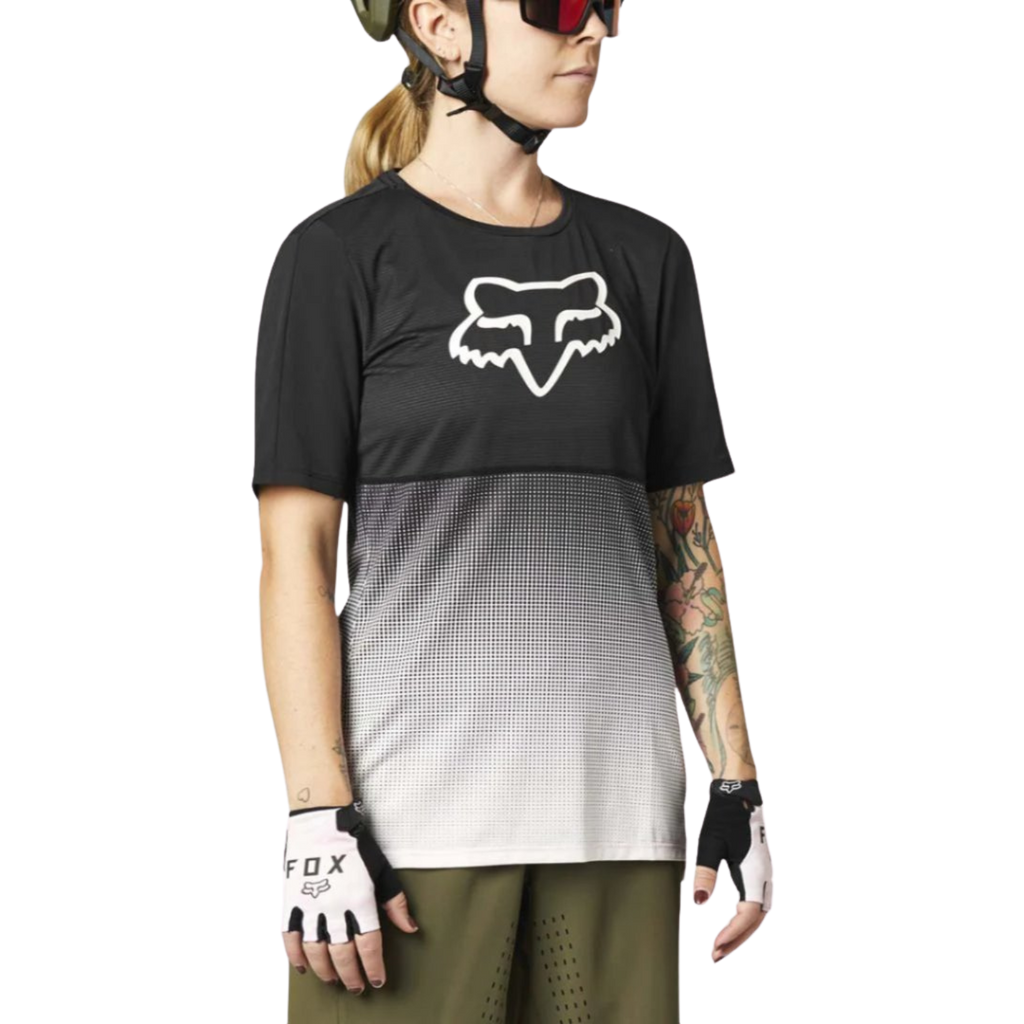 Fox Womens Flexair Ss Jersey - Black/Pink