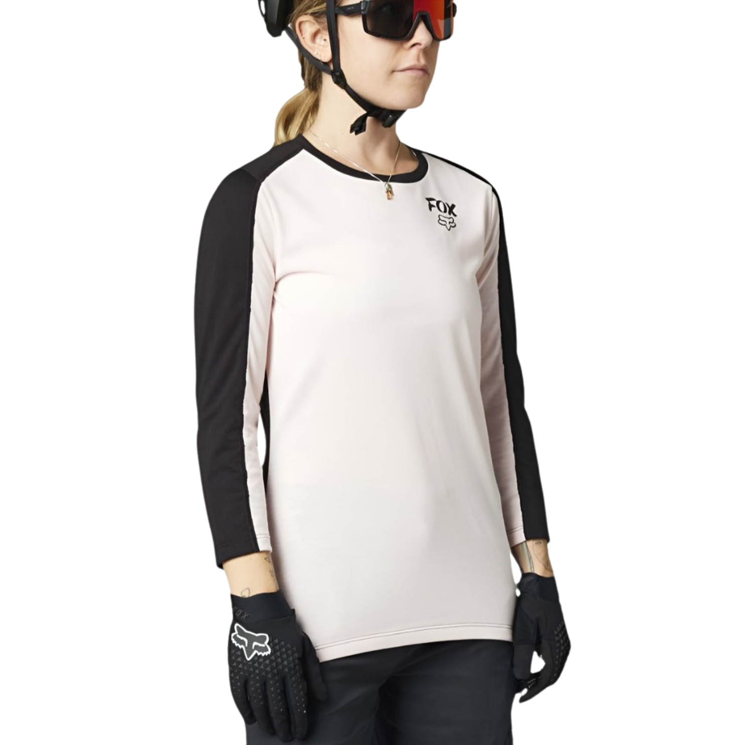 Fox Womens Ranger Dr 3/4 Jersey -  Pale Pink