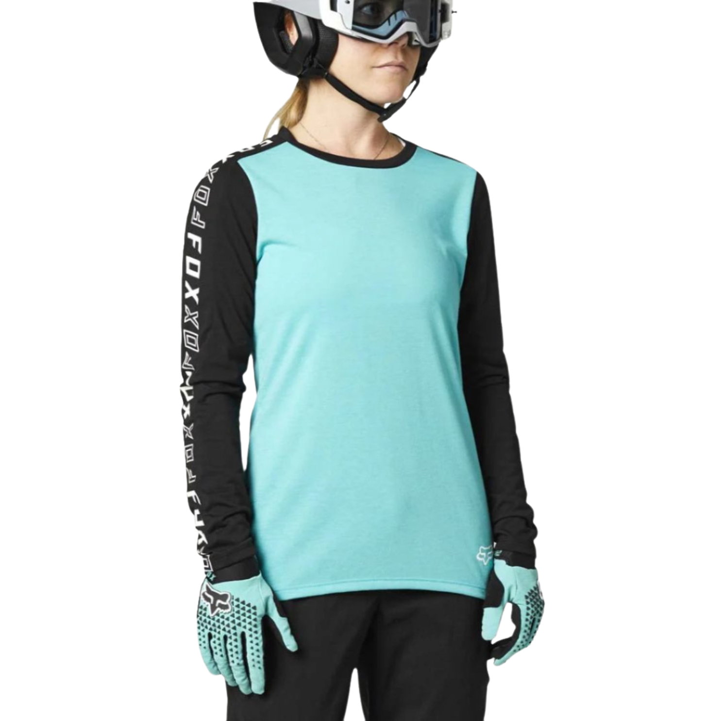 Fox Womens Ranger Dr Ls Jersey - Teal