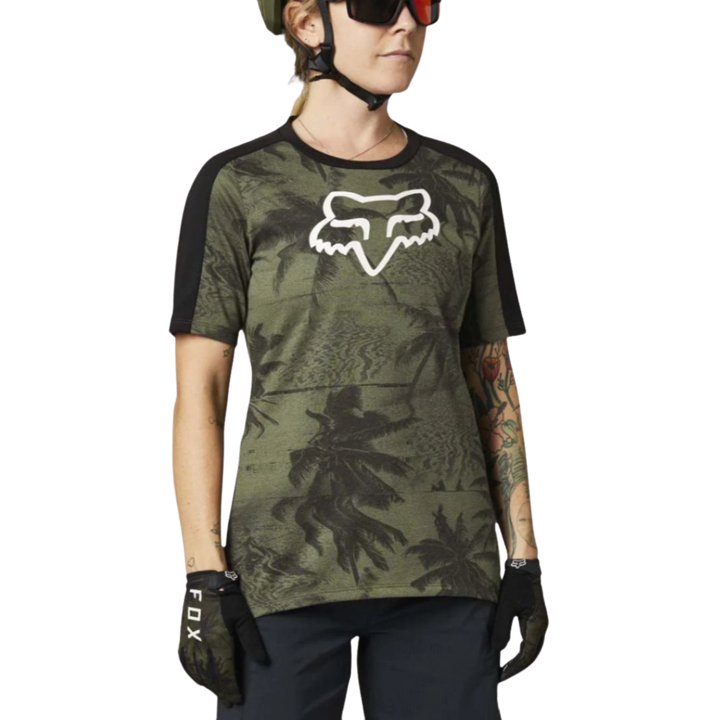Fox Womens Ranger Dr Ss Jersey Se - Olive Green