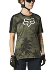 Fox Womens Ranger Dr Ss Jersey Se - Olive Green