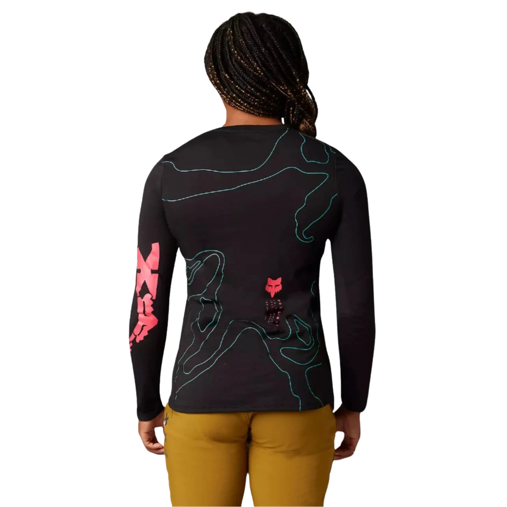 Fox 女款 Ranger Mid Ls 球衣 Lunar - 黑色
