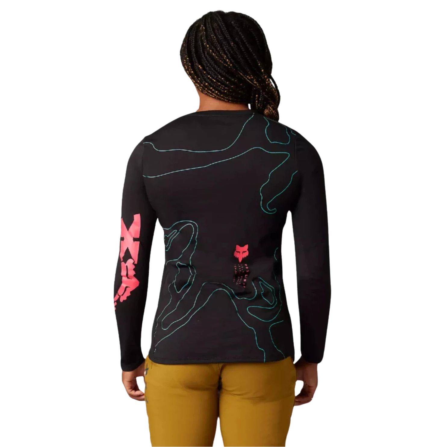 Fox 女款 Ranger Mid Ls 球衣 Lunar - 黑色