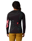 Fox Womens Ranger Mid Ls Jersey Lunar - Black