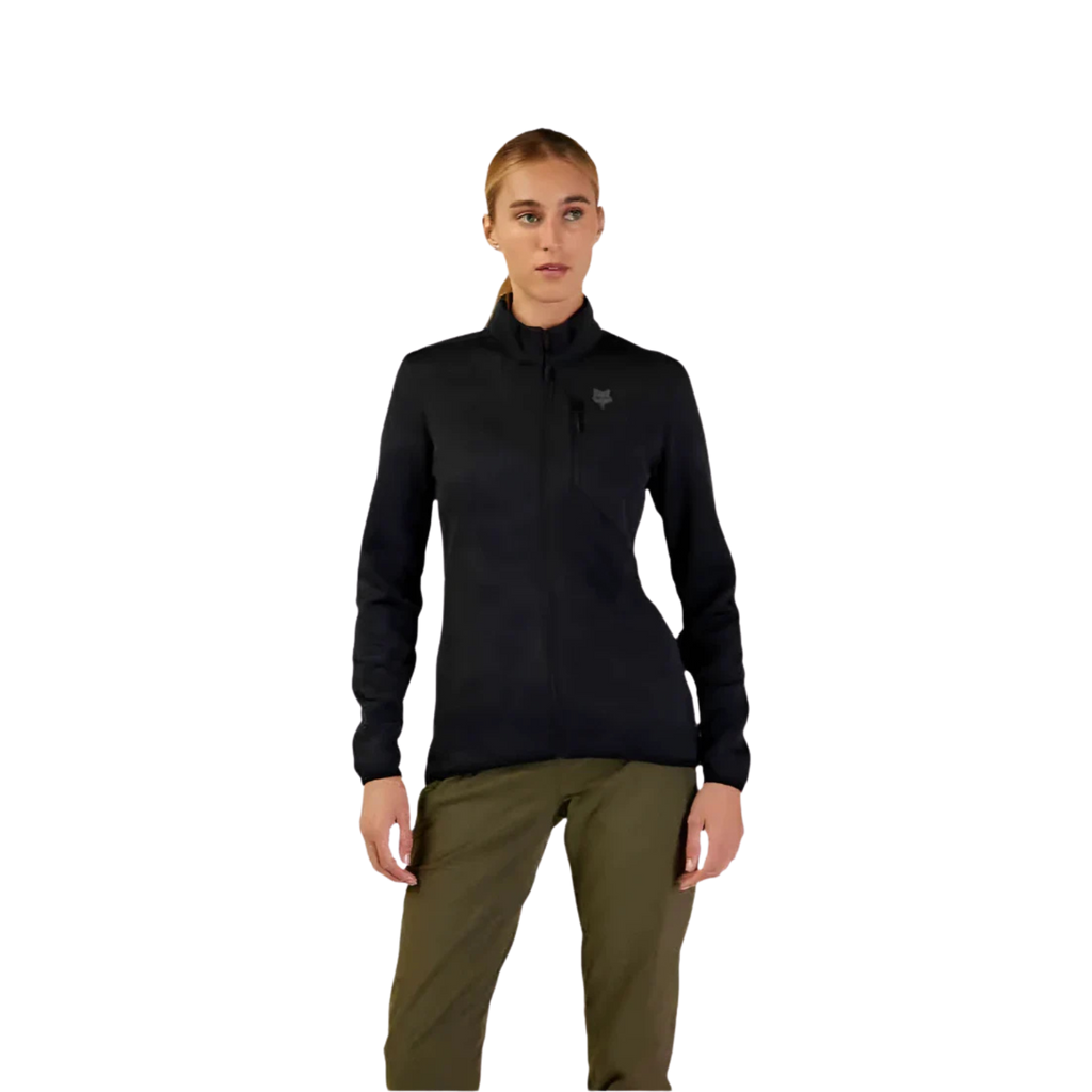 Fox 女款 Ranger Midlayer 全拉链外套 - 黑色