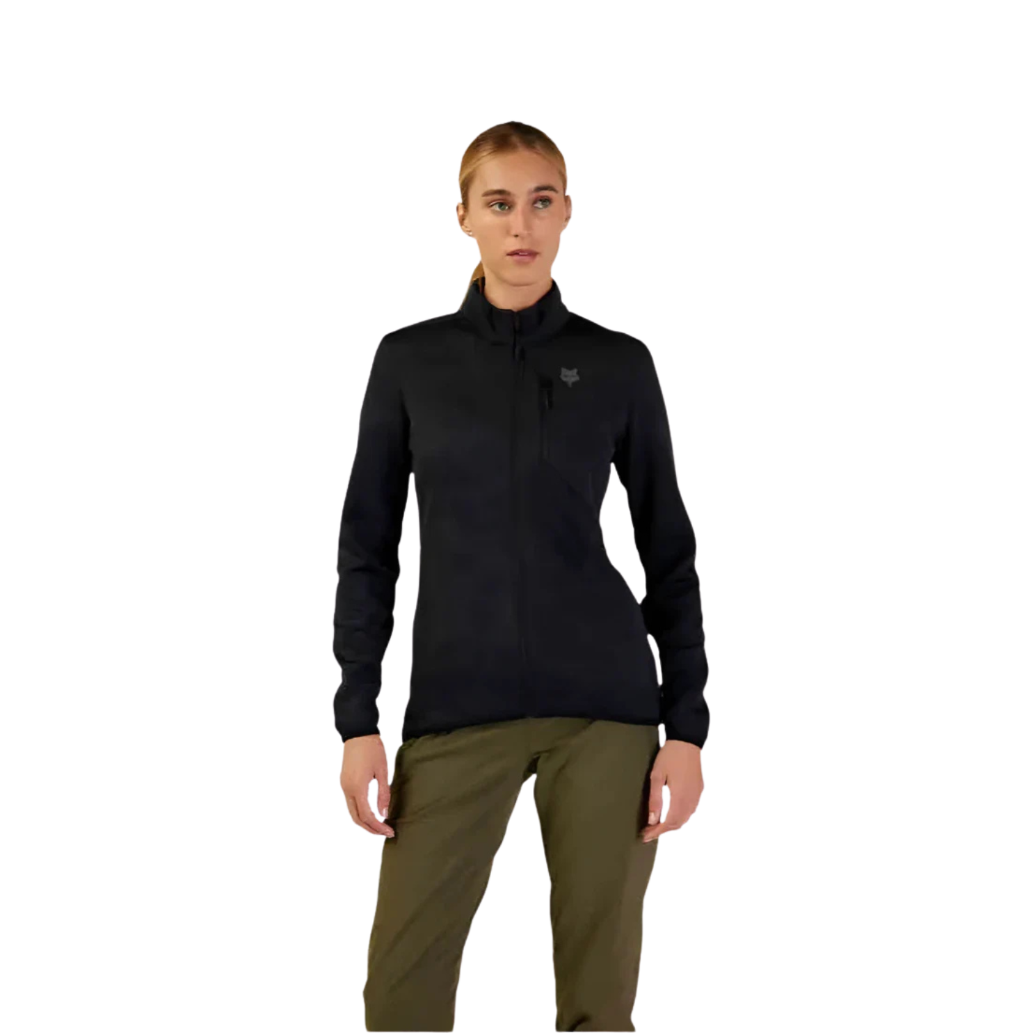 Fox 女款 Ranger Midlayer 全拉链外套 - 黑色