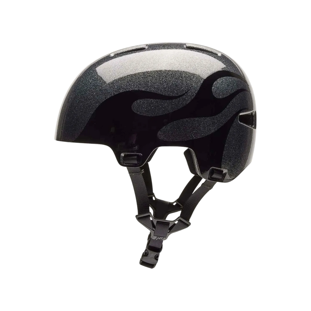 Fox Youth Flight Silver Metal Helmet