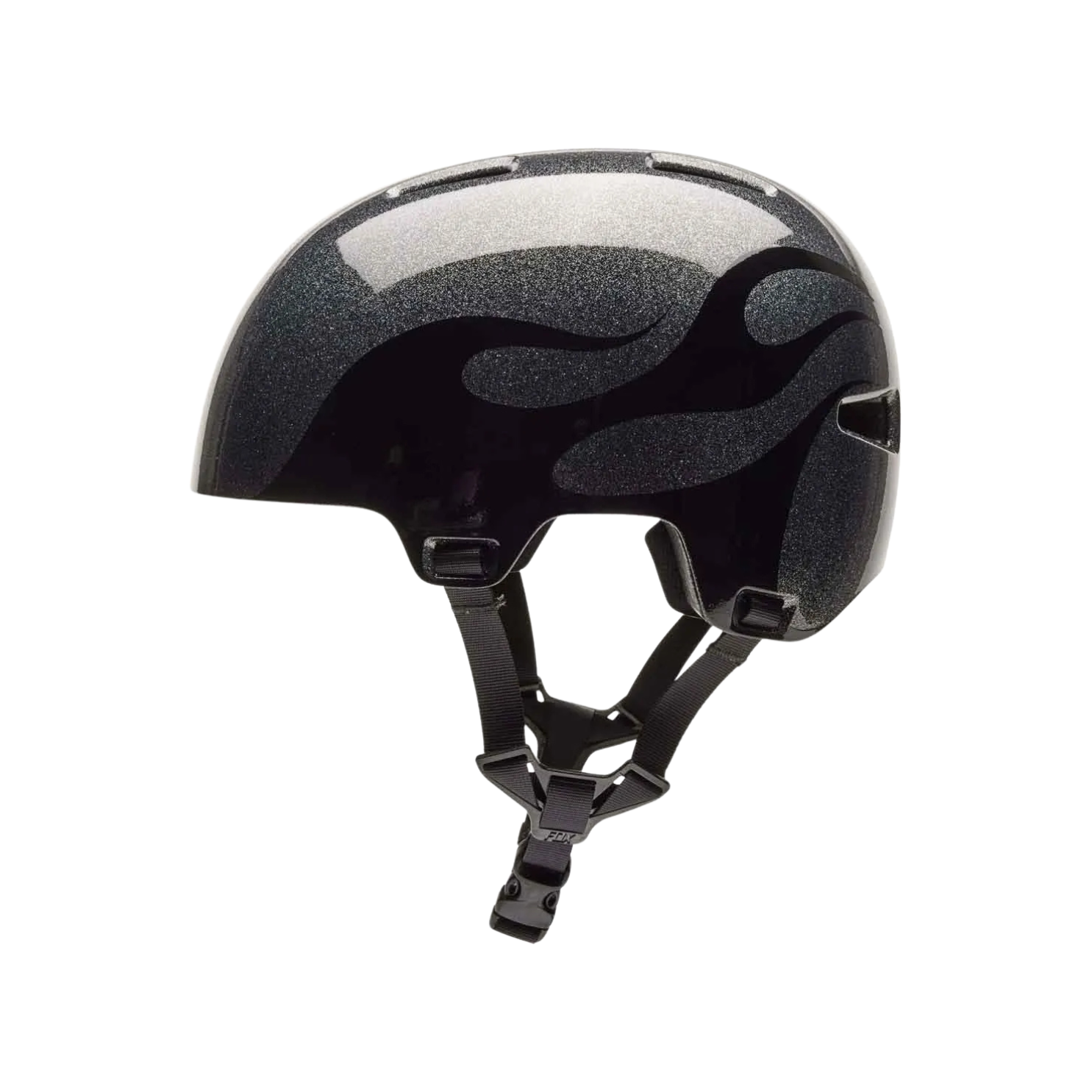 Fox Youth Flight Silver Metal Helmet