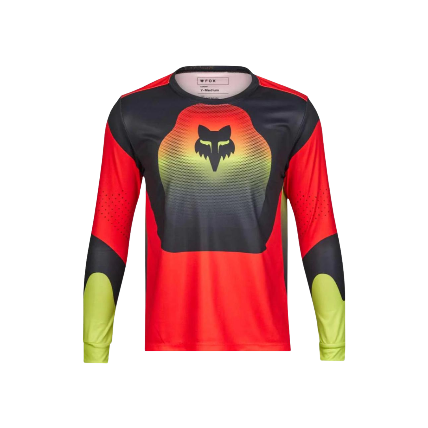 Fox 青年 Ranger Ls 球衣修订版 - 红色/黄色