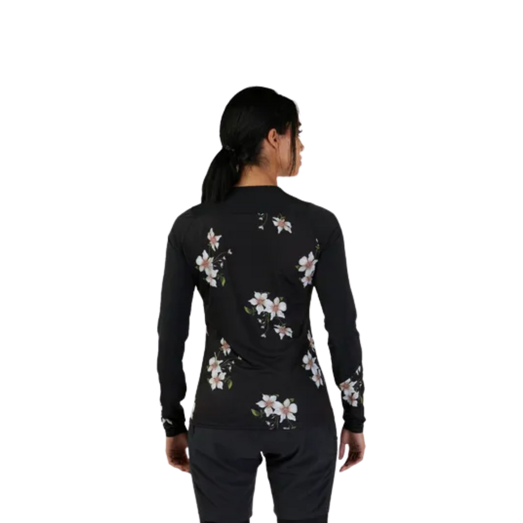 Fox Flexair Ascent Dogwood 女款长袖骑行服 黑色