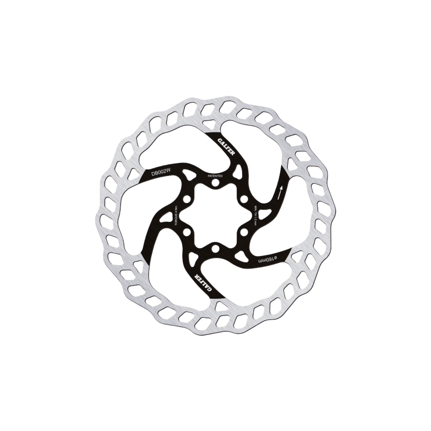 Galfer MTB Disc Wave Rotor - 6-bolt (1.8mm)