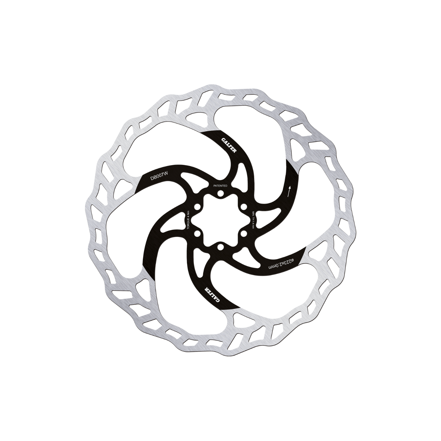 Galfer MTB Disc Wave Rotor - 6-bolt (2.0mm)