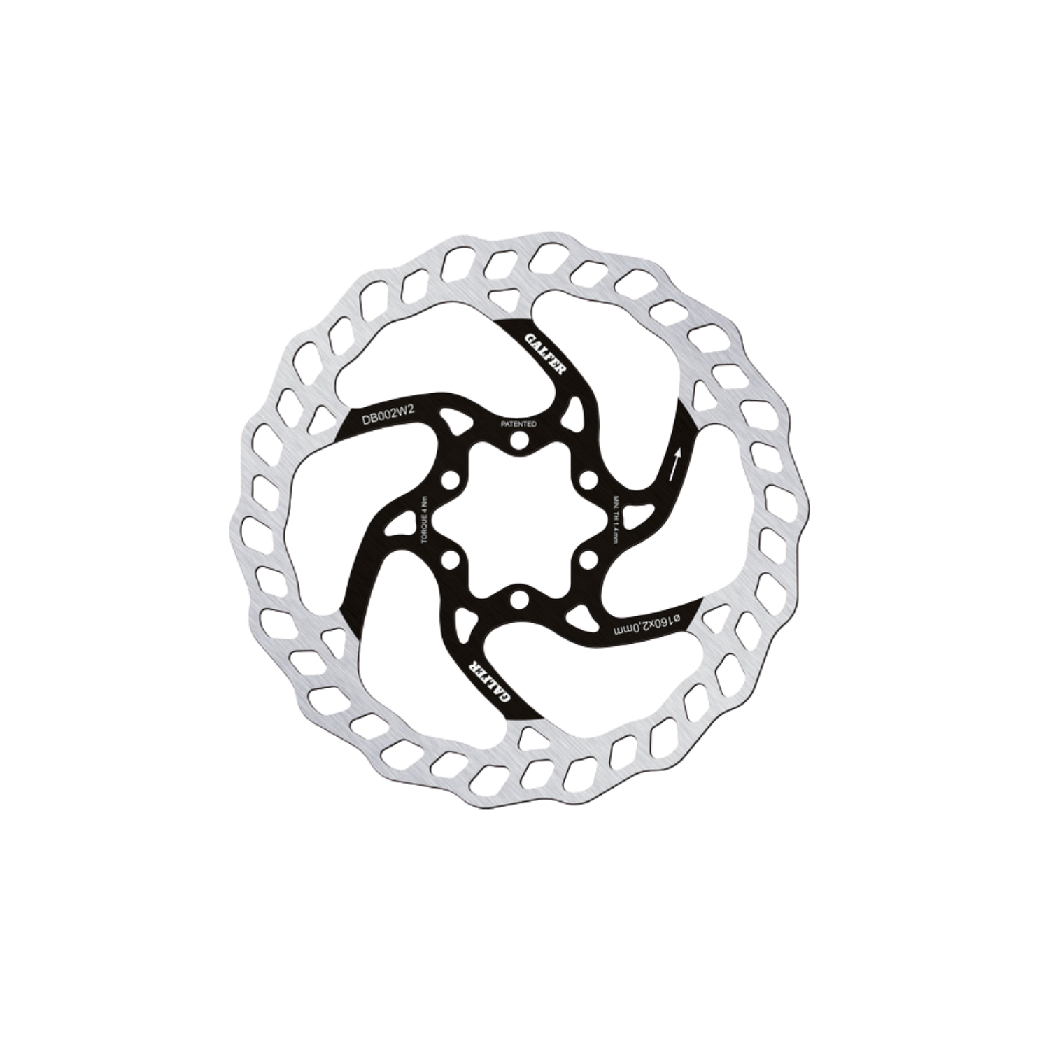 Galfer MTB Disc Wave Rotor - 6-bolt (2.0mm)