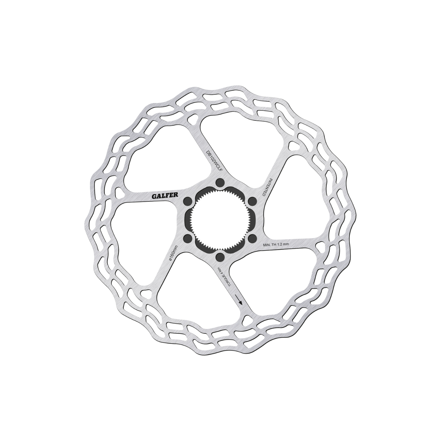 Galfer Road Disc Wave Rotor - Centrelock (Fulcrum AFS)