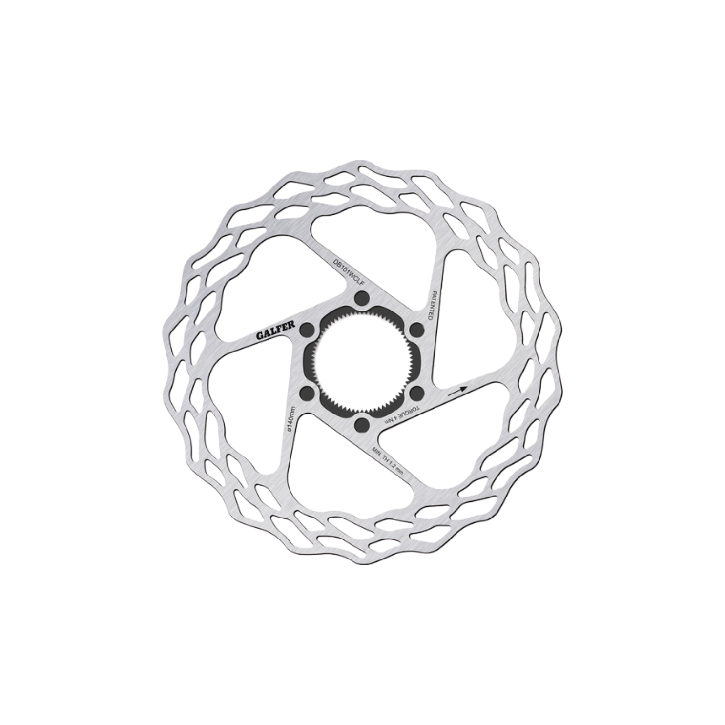 Galfer Road Disc Wave Rotor - Centrelock (Fulcrum AFS)