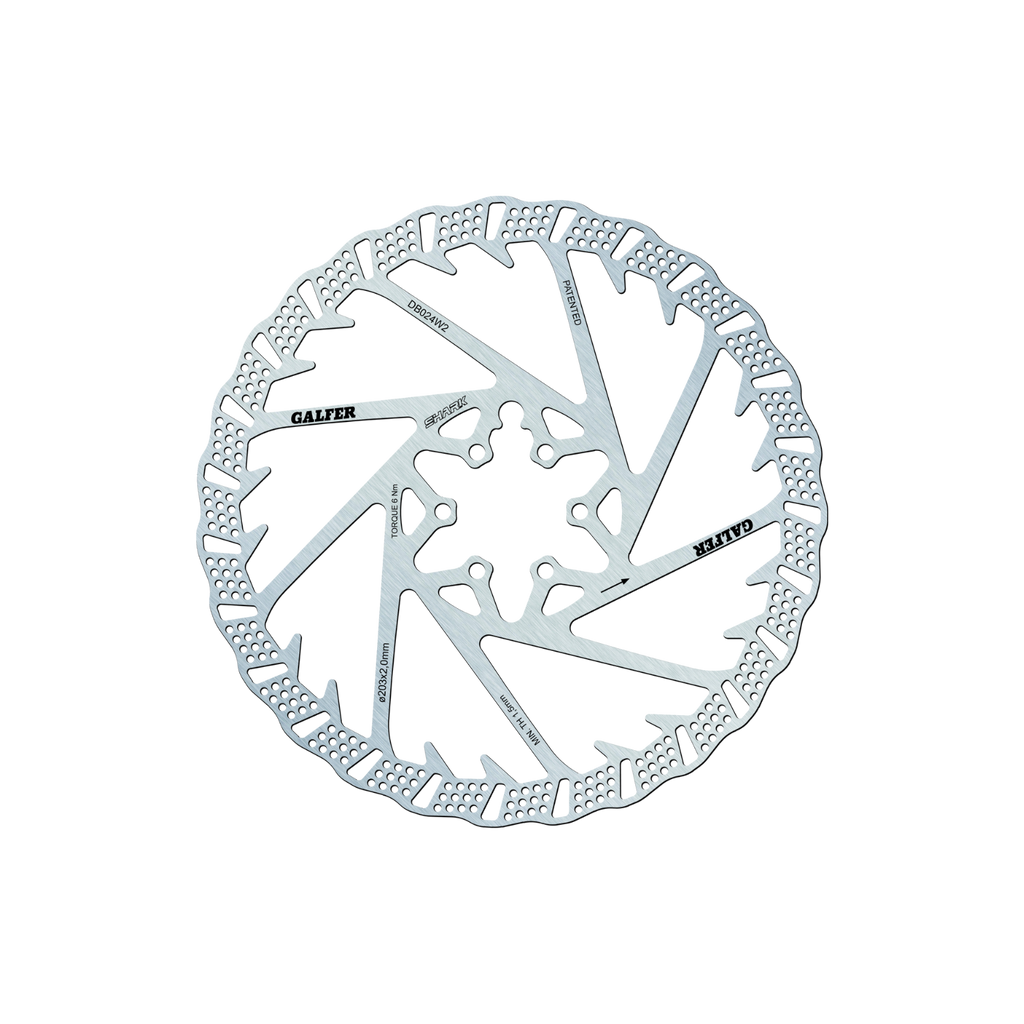 Galfer Shark MTB Disc Rotor - 6-bolt (2.0mm)