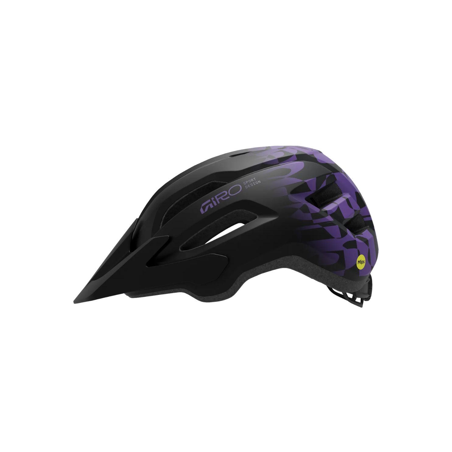 Giro Fixture Mips II Helmet - Matte Black/Purple Rush