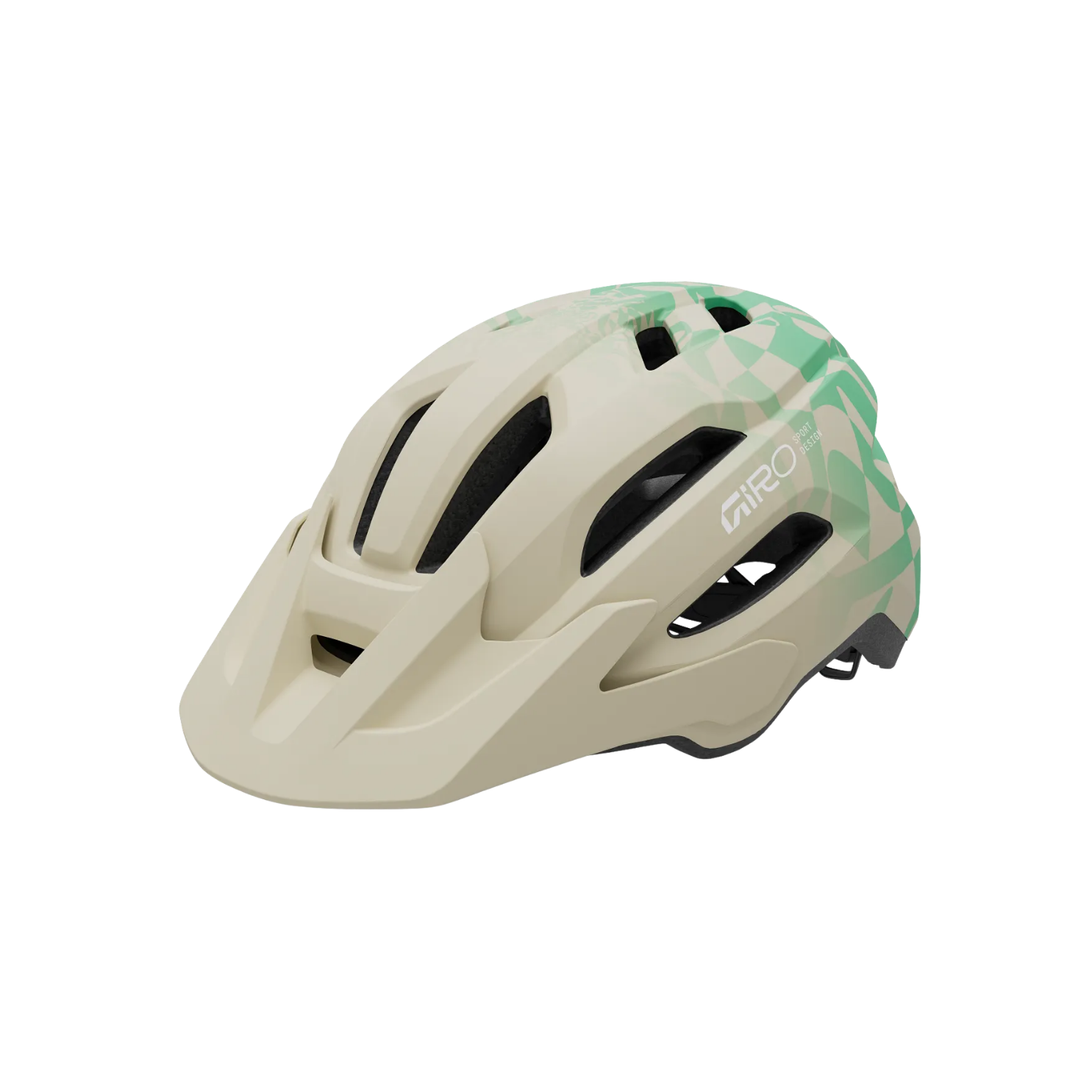 Giro Fixture Mips II Helmet - Matte Stone/Green Rush