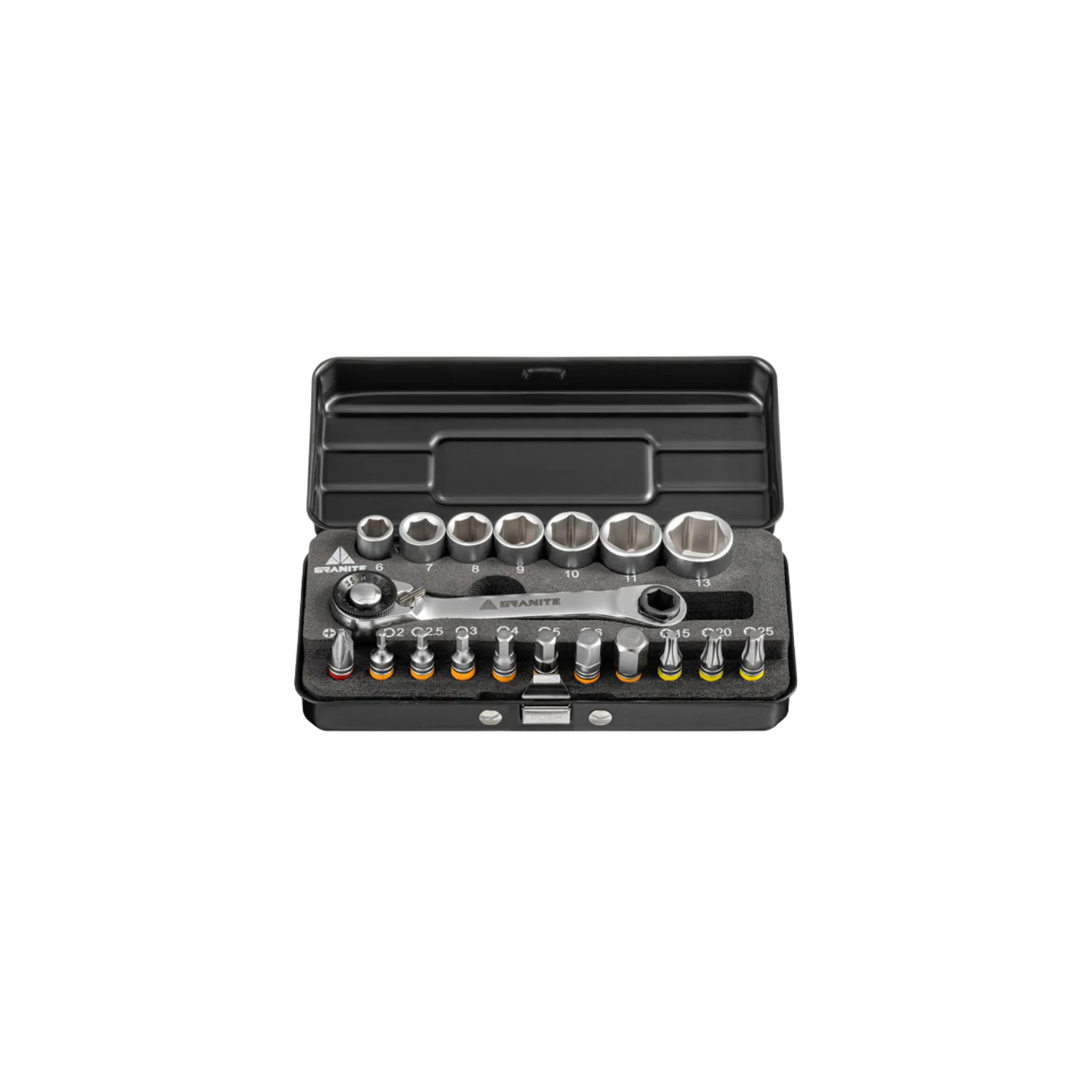 Granite Design Duet Hex Bit & Socket Ratchet Tool Kit