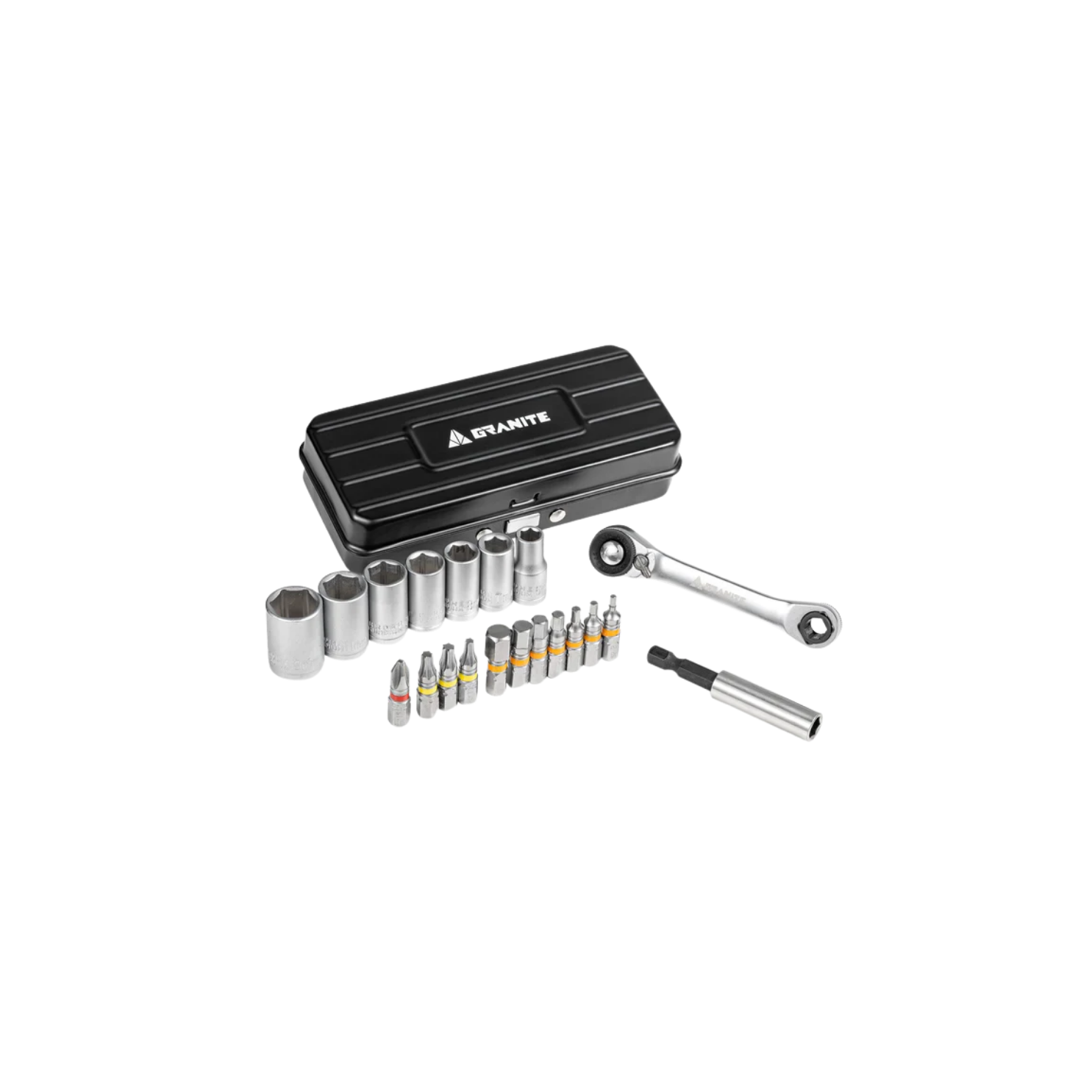 Granite Design Duet Hex Bit & Socket Ratchet Tool Kit
