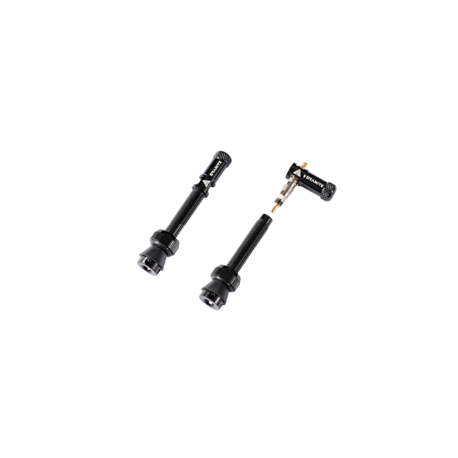 Granite Design Juicy Presta Valve Cap Kit - Black/Black