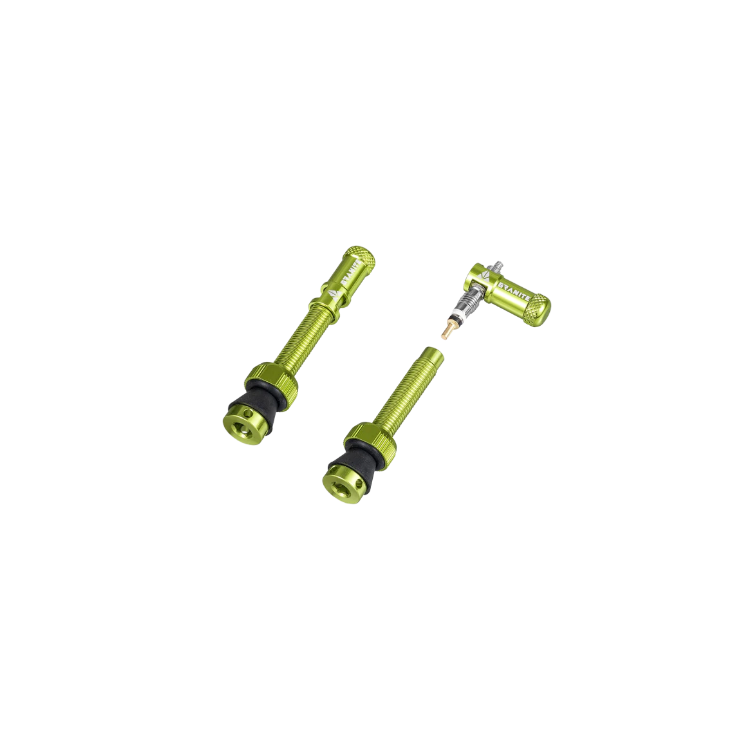Granite Design Juicy Presta Valve Cap Kit - Green