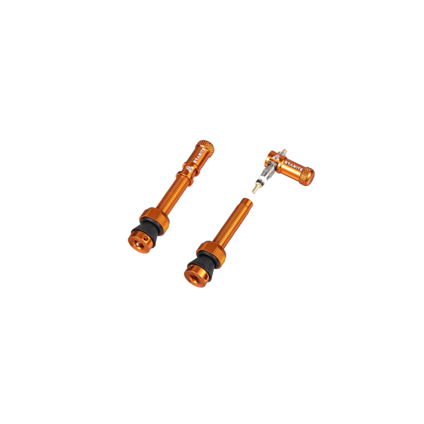 Granite Design Juicy Presta Valve Cap Kit - Orange