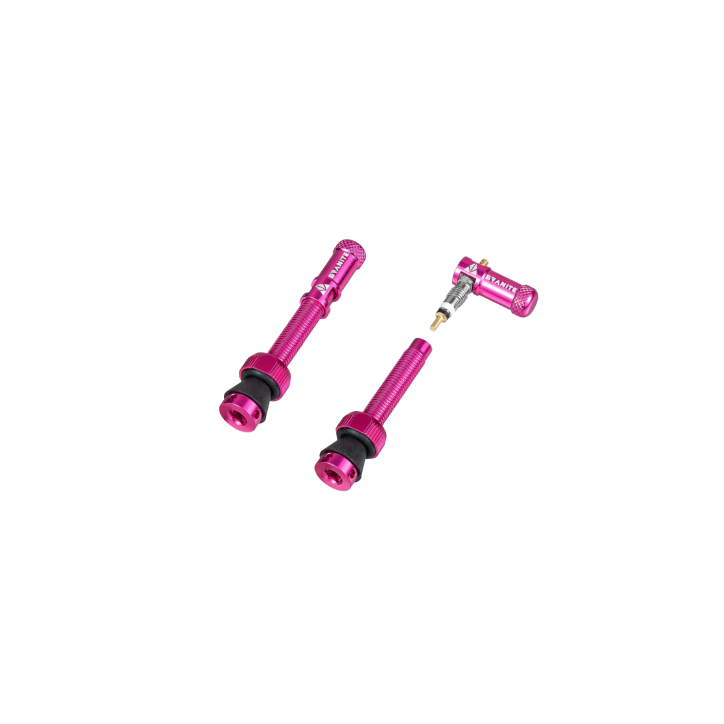 Granite Design Juicy Presta Valve Cap Kit - Pink