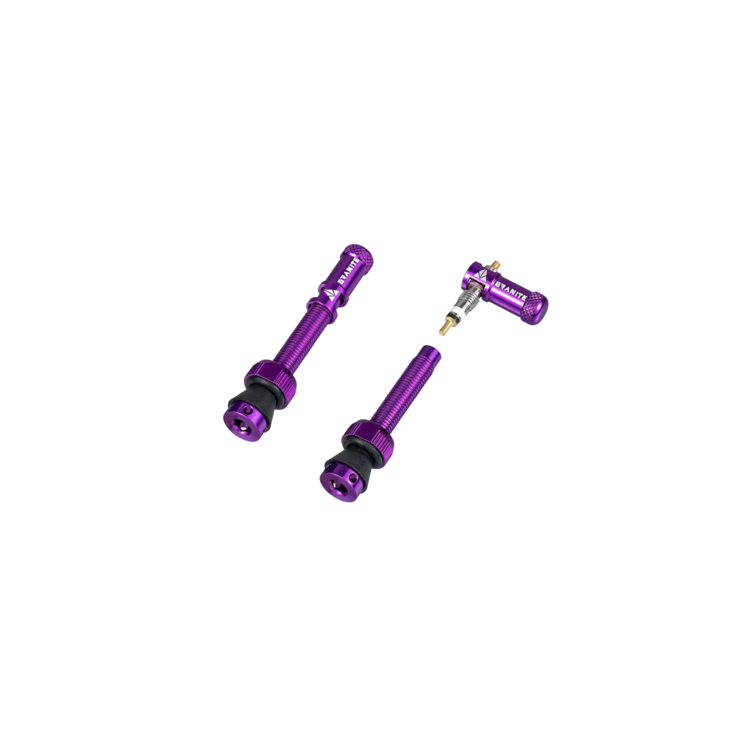 Granite Design Juicy Presta Valve Cap Kit - Purple