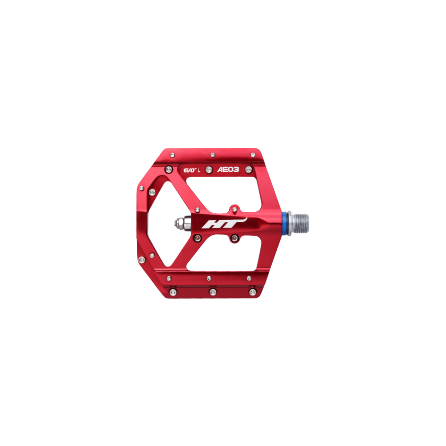 HT AE03 EVO+ Flat Pedals - Red
