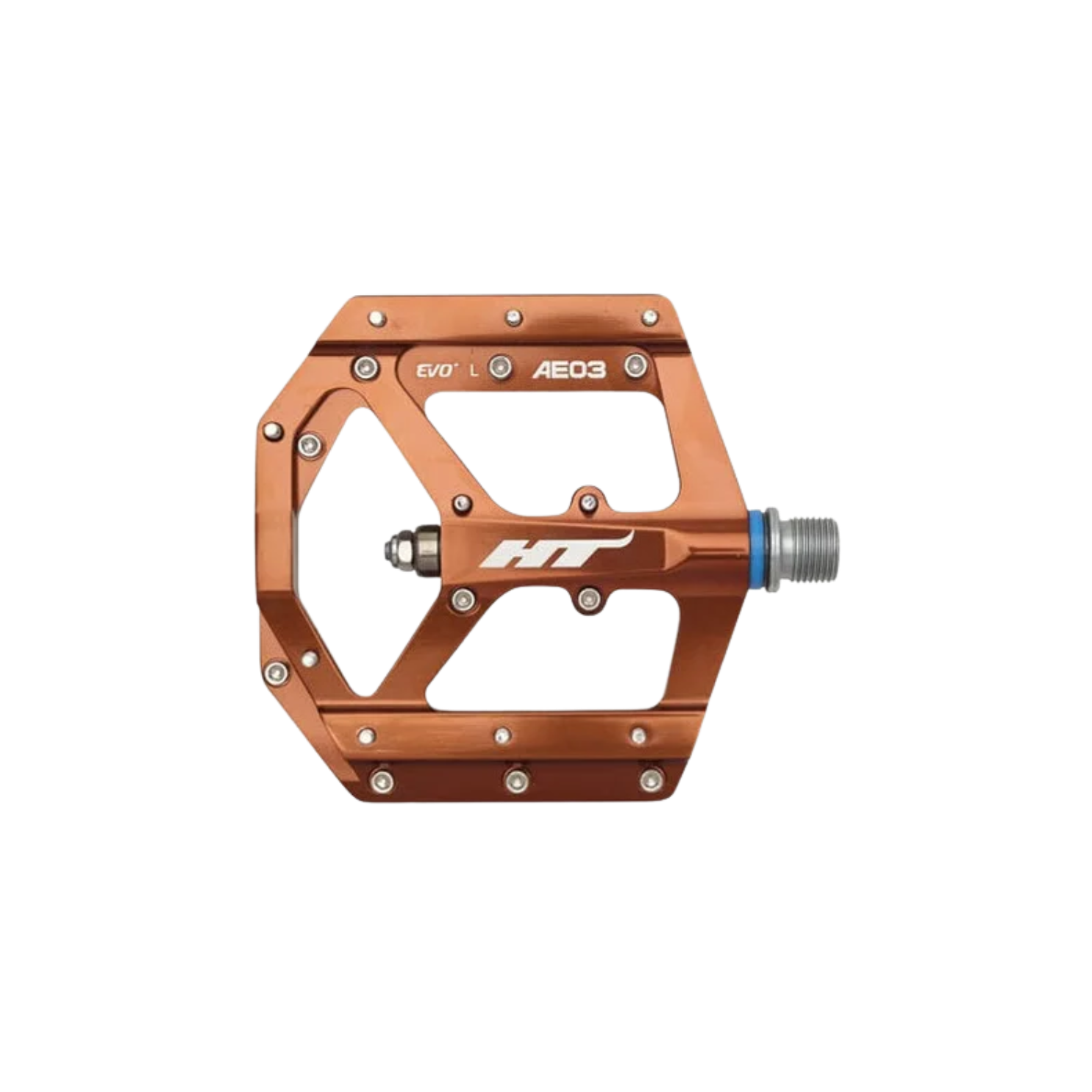 HT AE03 EVO+ Flat Pedals - Root Beer