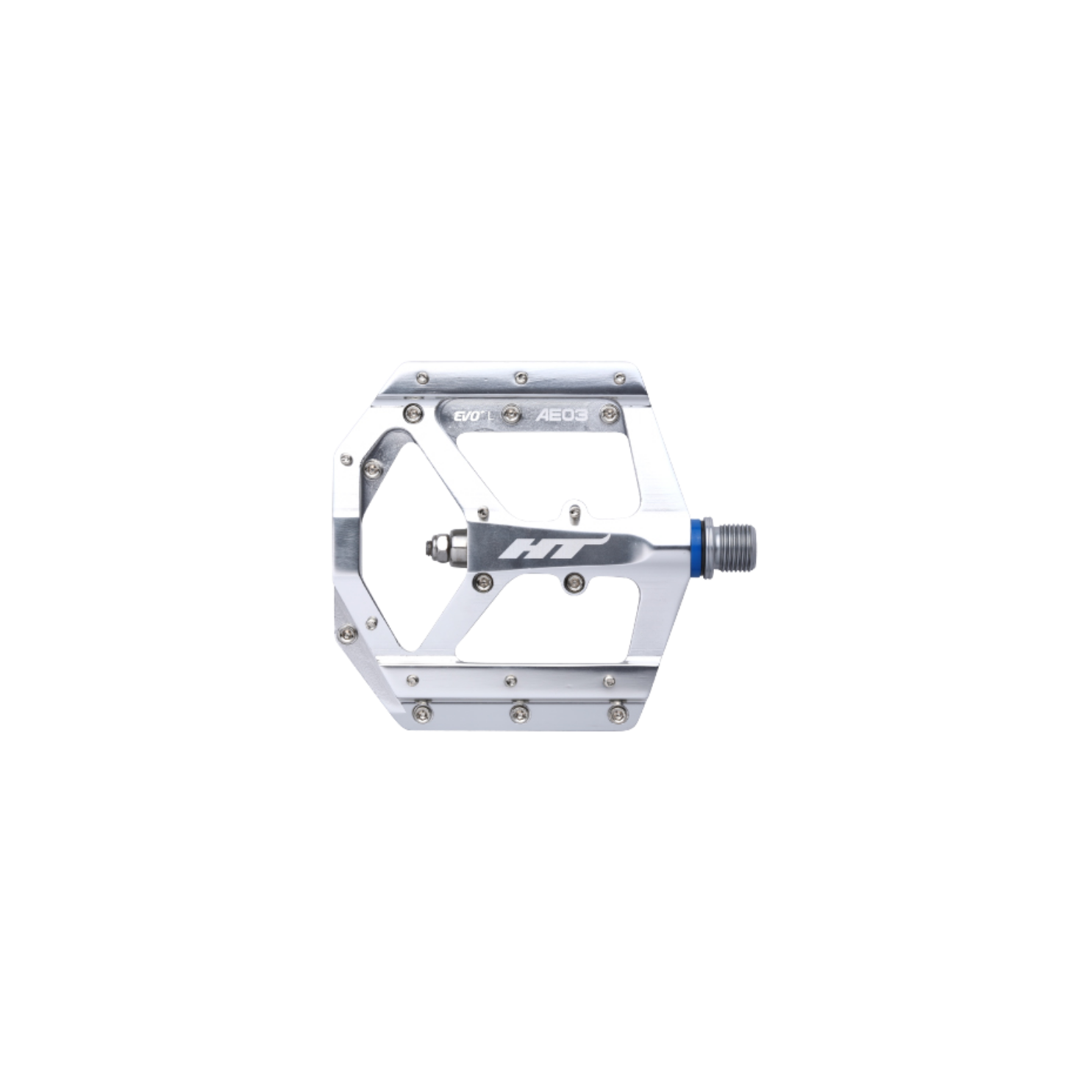 HT AE03 EVO+ Flat Pedals - Silver