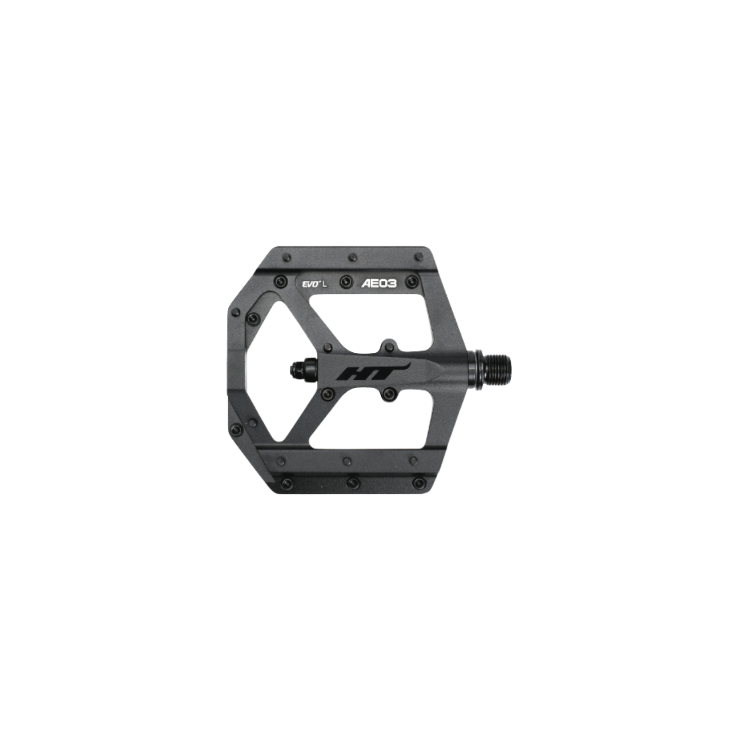 HT AE03 EVO+ Flat Pedals - Stealth Black