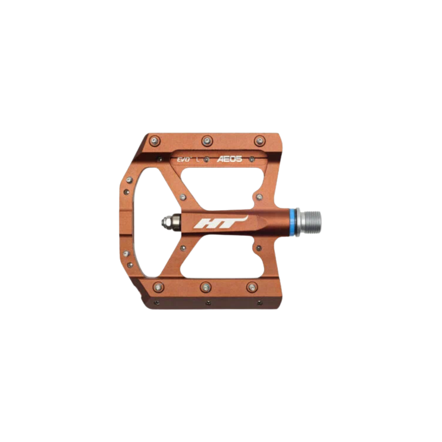 HT AE05 EVO+ Flat Pedals - Root Beer