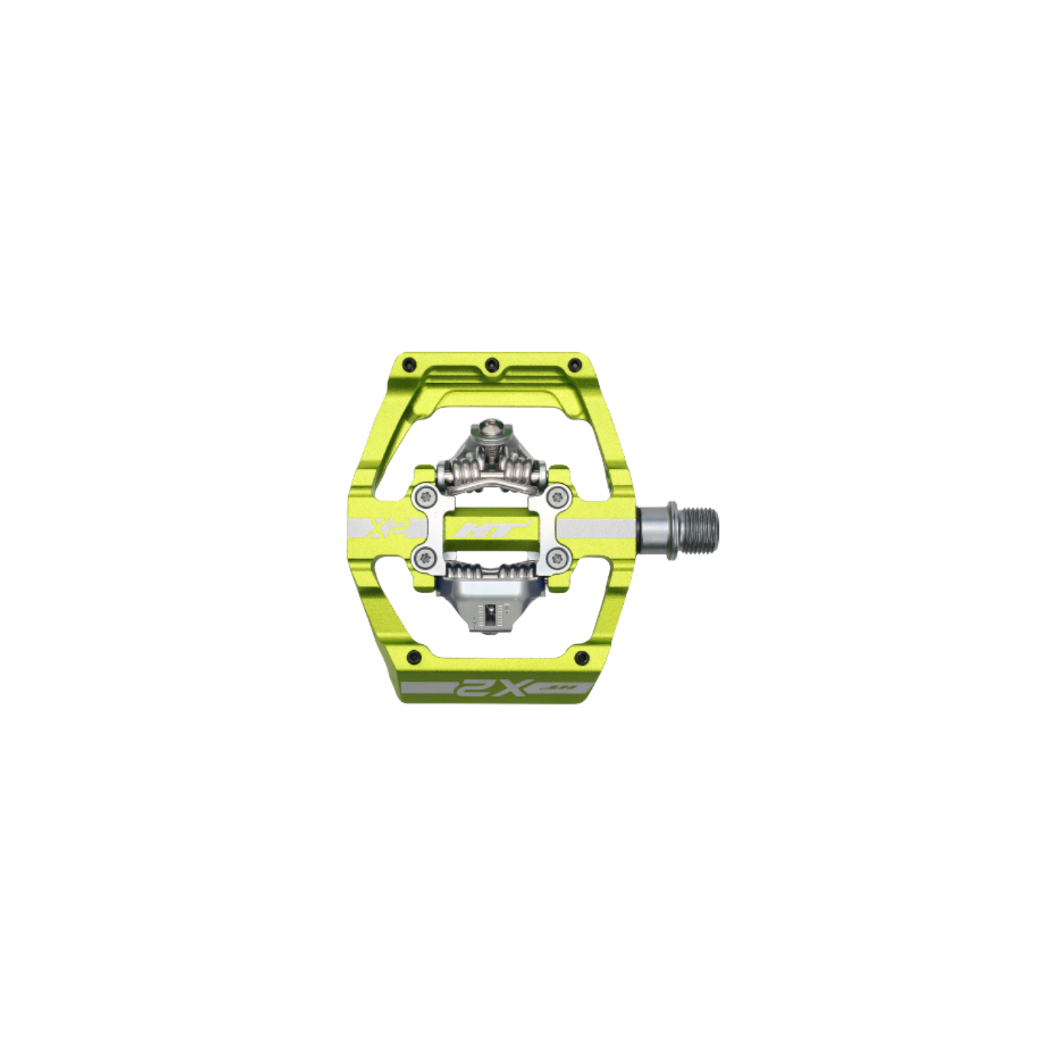 HT X2 DH Race Pedals - Apple Green
