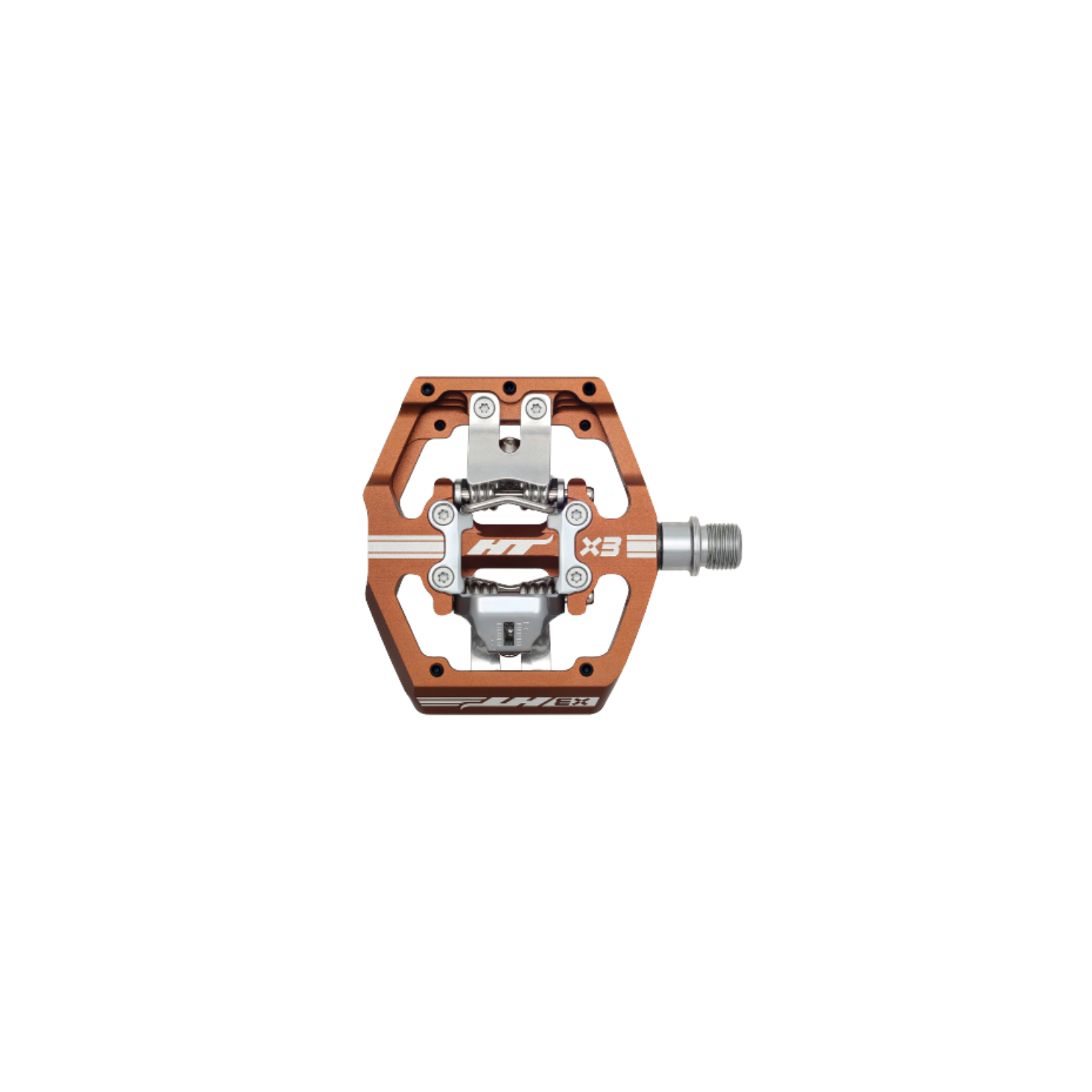 HT X3 Enduro Pedals - Root Beer