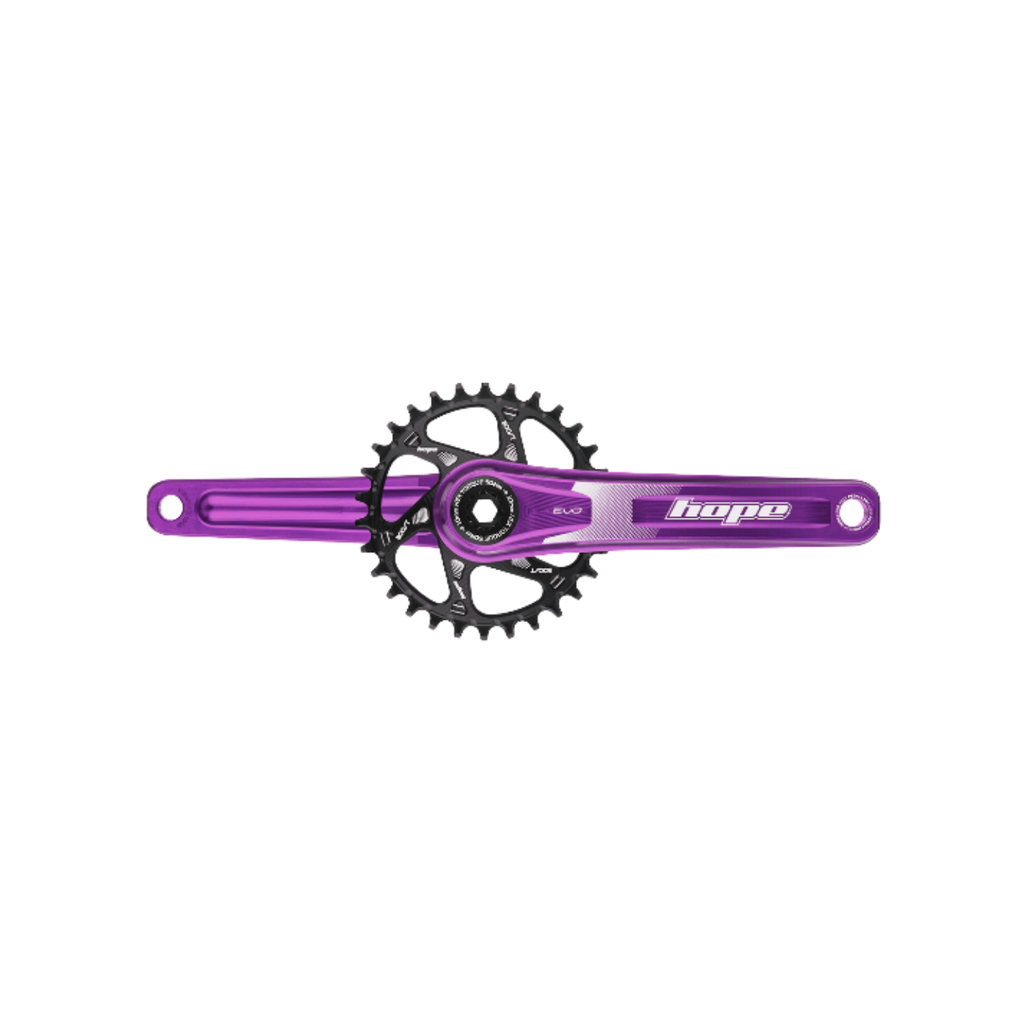 Hope EVO Crankarms - Purple