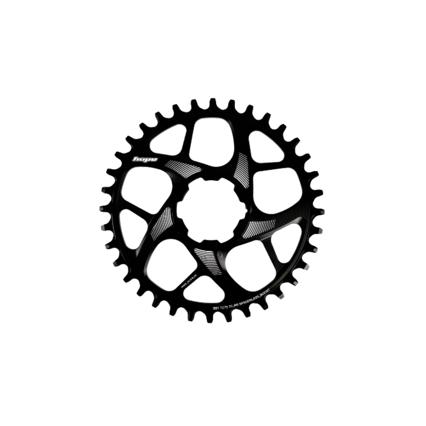 Hope RX Spiderless Chainring - Black